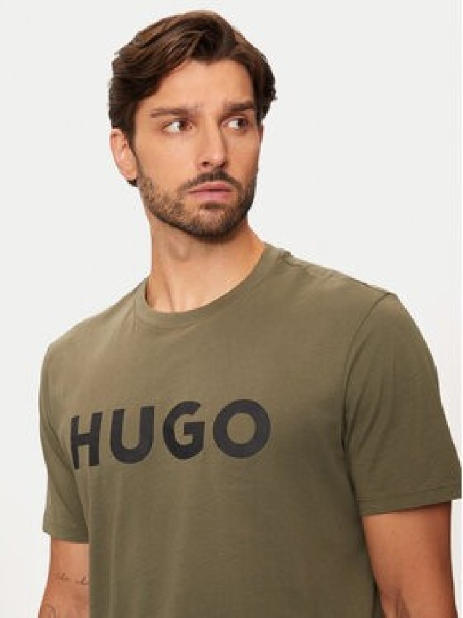 Hugo T-Shirt Dulivio 50467556 Khaki Regular Fit