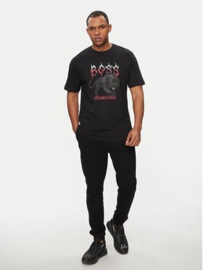 Boss T-Shirt TeePantera 50510223 Czarny Regular Fit