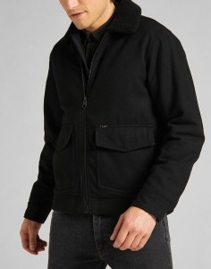 LEE WOOL JACKET BLACK L86PCS01