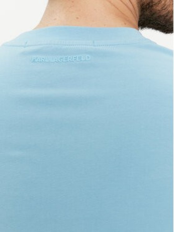 KARL LAGERFELD T-Shirt 755057 542221 Niebieski Regular Fit