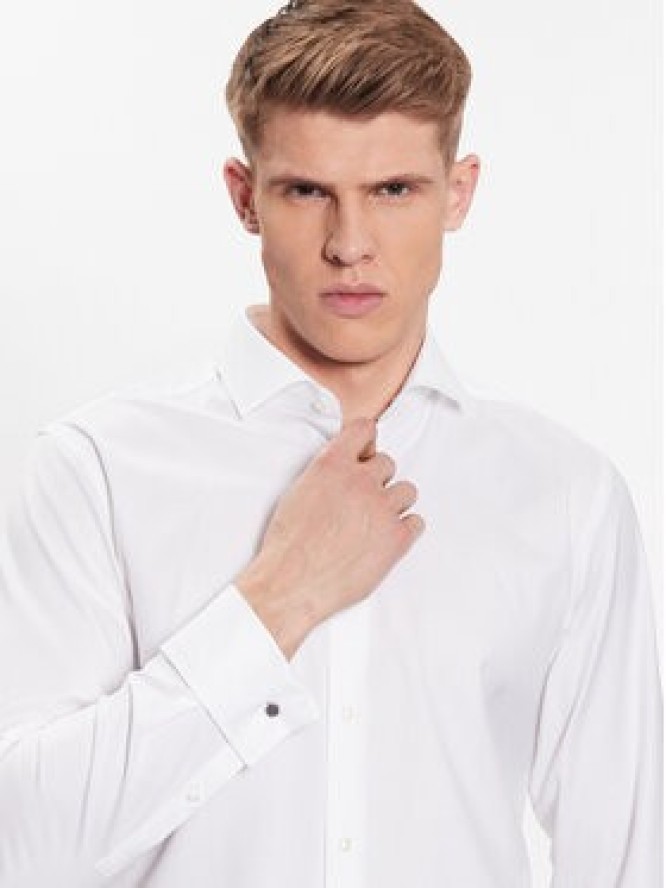 Boss Koszula 50480101 Biały Slim Fit