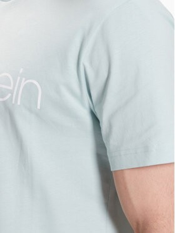 Calvin Klein T-Shirt Front Logo K10K103078 Zielony Regular Fit