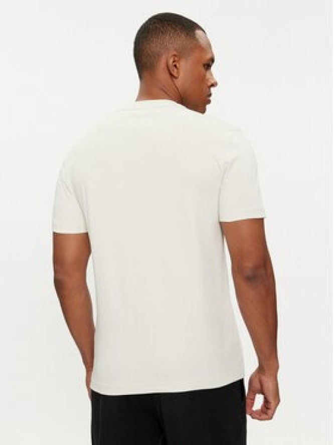 Calvin Klein T-Shirt Micro Logo Interlock K10K109894 Beżowy Regular Fit