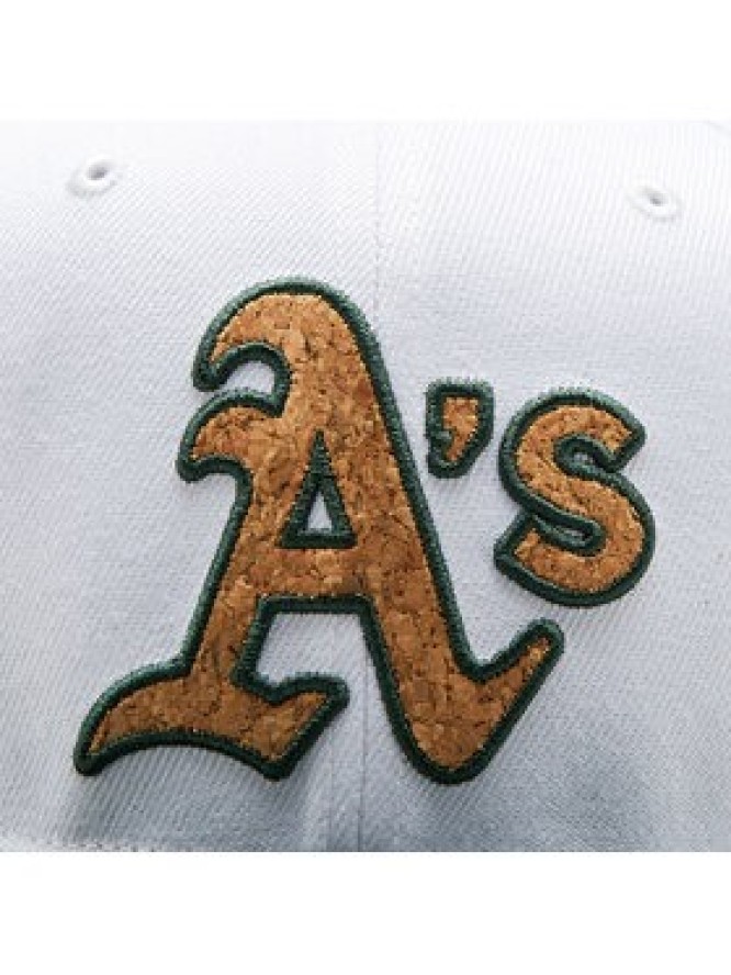 47 Brand Czapka z daszkiem MLB Oakland Athletics Corkscrew 47 CAPTAIN B-CORKS18WBP-WH Biały