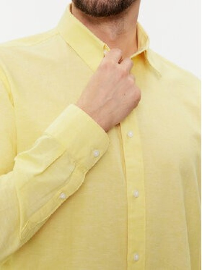 Selected Homme Koszula 16079052 Żółty Regular Fit