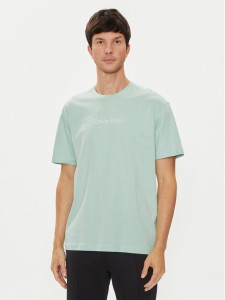 Calvin Klein T-Shirt Hero K10K111346 Zielony Regular Fit