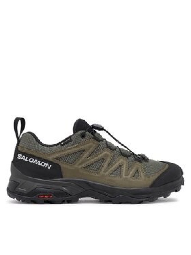 Salomon Trekkingi X Ward Leather GORE-TEX L47182200 Zielony