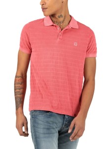 Timezone Koszulka polo w kolorze różowym rozmiar: M
