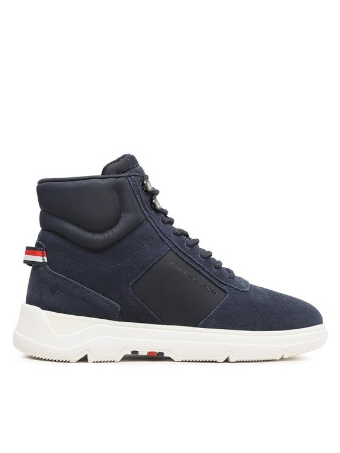 Tommy Hilfiger Sneakersy Core Mix Suede Hybrid Boot FM0FM04596 Granatowy