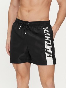 Calvin Klein Swimwear Szorty kąpielowe KM0KM00991 Czarny Regular Fit