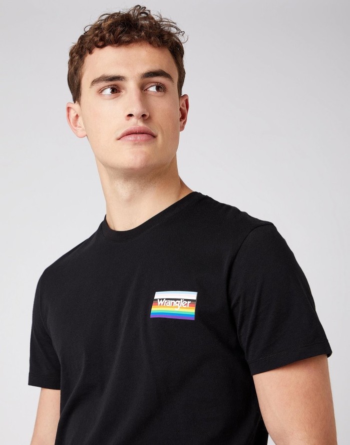 MĘSKA KOSZULKA WRANGLER PRIDE TEE BLACK W755D3100