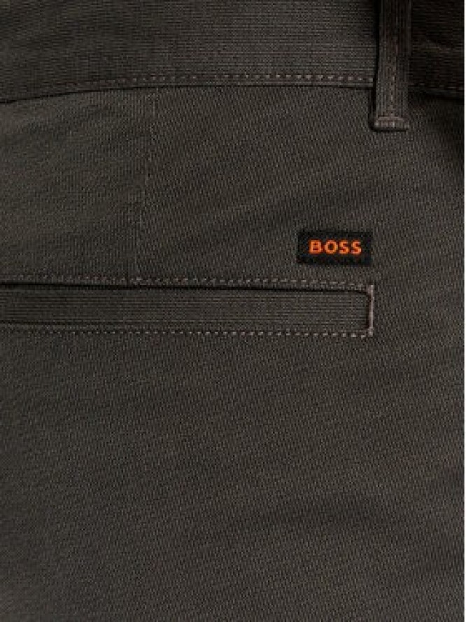 Boss Chinosy 50523127 Czarny Slim Fit