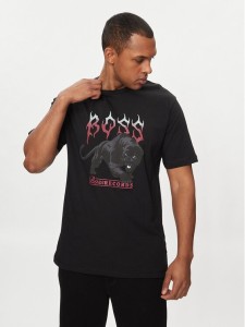 Boss T-Shirt TeePantera 50510223 Czarny Regular Fit