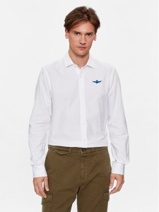 Aeronautica Militare Koszula 232CA1219CT3045 Biały Slim Fit