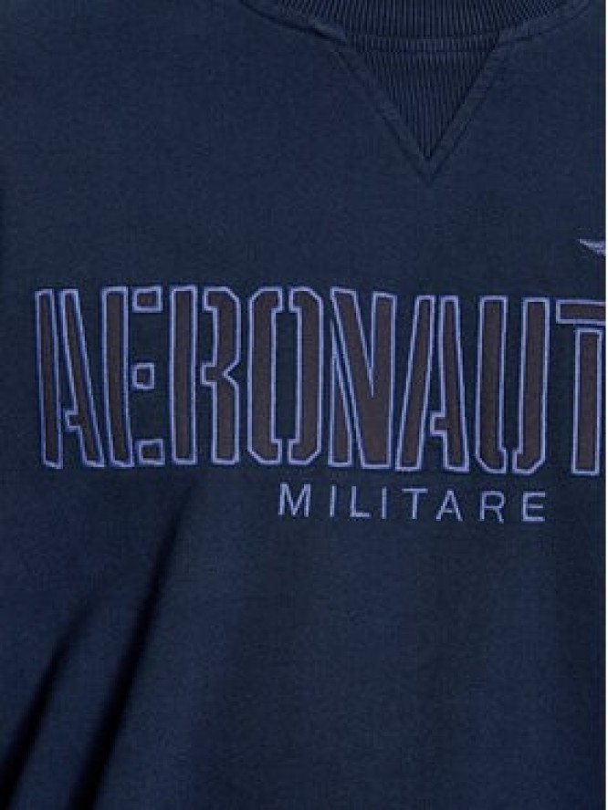 Aeronautica Militare Bluza 232FE1804F511 Granatowy Regular Fit