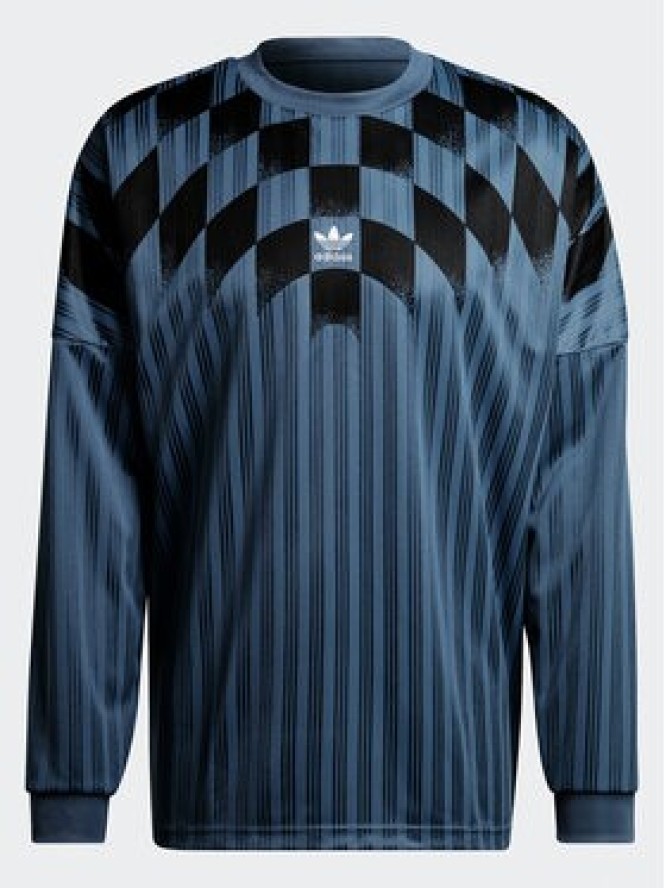 adidas Longsleeve Rekive Graphic HK7331 Niebieski Loose Fit