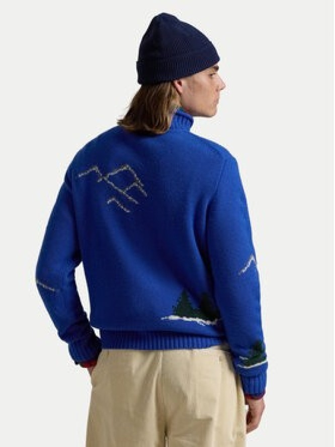 Polo Ralph Lauren Sweter 710952385001 Niebieski Regular Fit