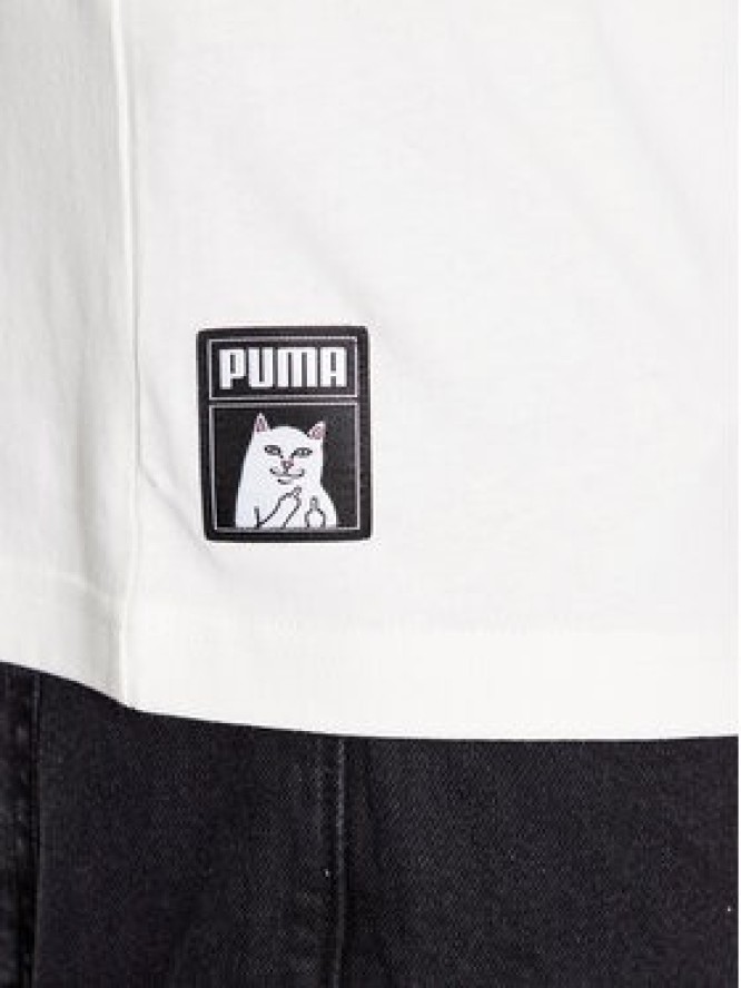 Puma T-Shirt Puma X Ripndip 622195 Écru Relaxed Fit