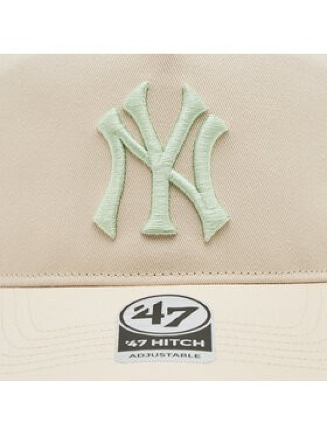 47 Brand Czapka z daszkiem Mlb New York Yankees Sure Shot ’47 Hitch BCWS-SRSHT17GWP-NT96 Beżowy