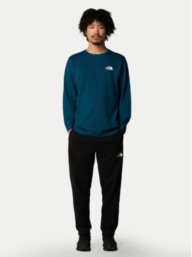 The North Face Longsleeve Simple Dome NF0A87QN Granatowy Regular Fit