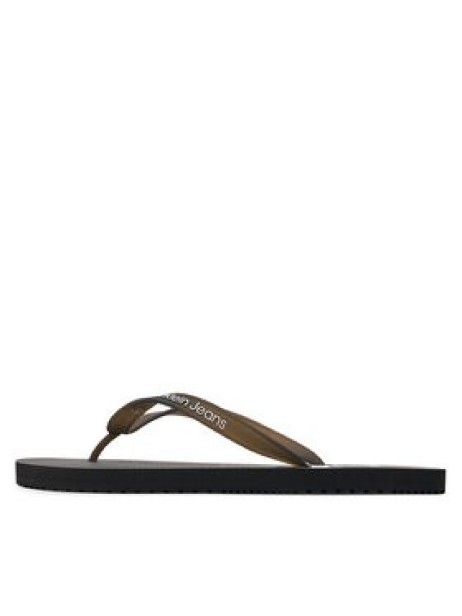 Calvin Klein Jeans Japonki Beach Sandal Glossy YM0YM00952 Czarny