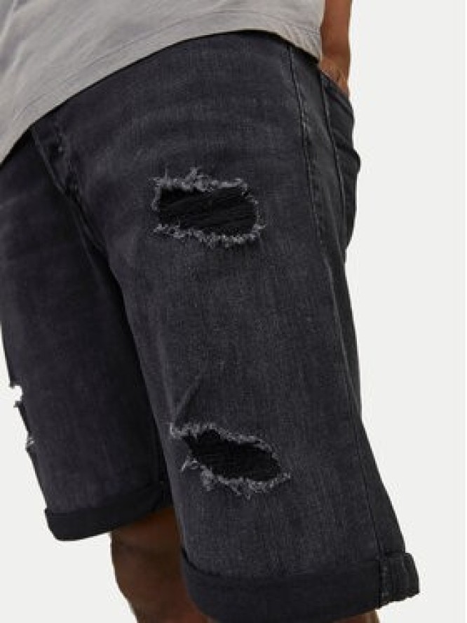 Jack&Jones Szorty jeansowe Jjirick 12250177 Czarny Regular Fit