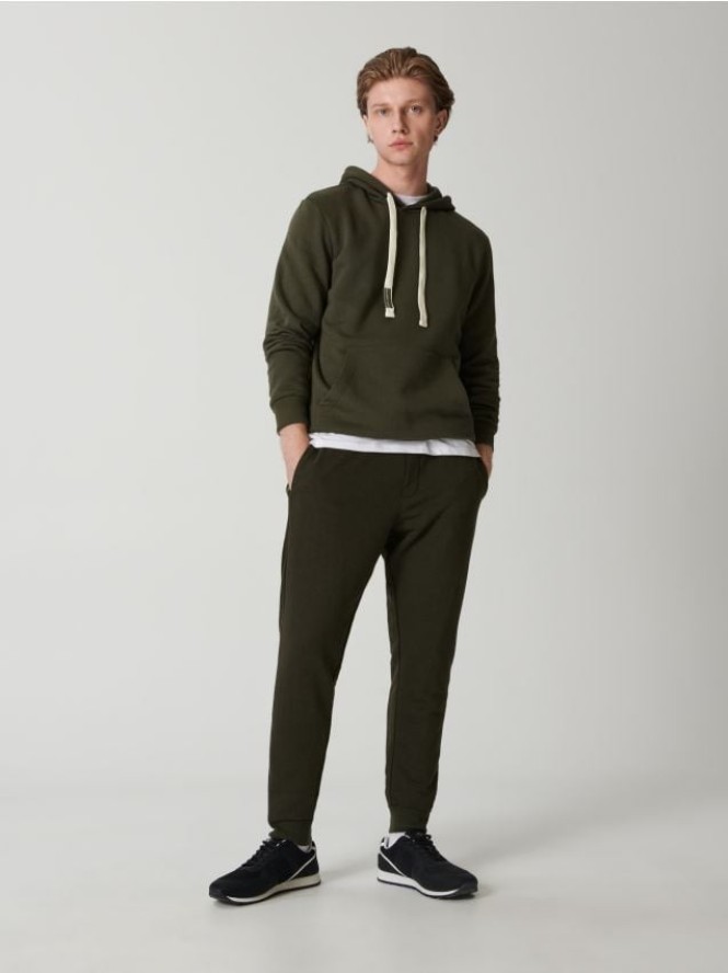 Spodnie dresowe jogger - khaki