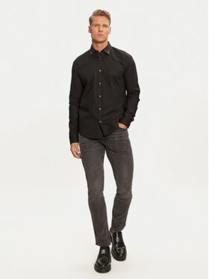 Hugo Koszula Ermo 50528474 Czarny Slim Fit