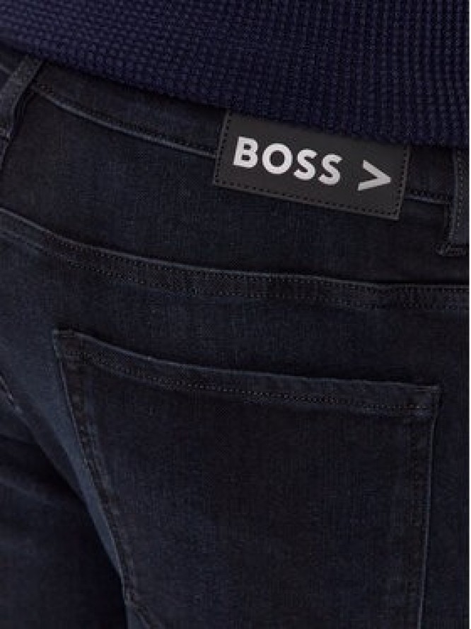 Boss Jeansy Delaware3-1 50501078 Czarny Slim Fit