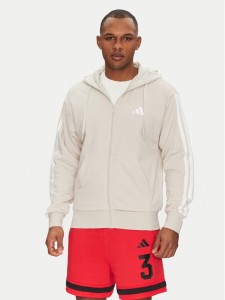 adidas Bluza Essentials 3-Stripes JE6340 Beżowy Regular Fit