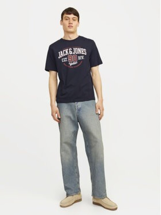 Jack&Jones T-Shirt Logo 12254862 Granatowy Standard Fit