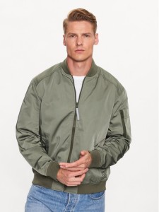 s.Oliver Kurtka bomber 2126485 Zielony Regular Fit