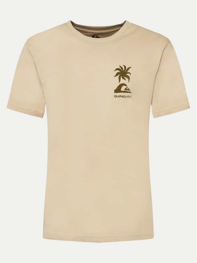 Quiksilver T-Shirt Tropical Breeze Mor AQYZT09562 Beżowy Regular Fit