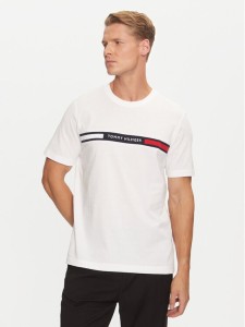 Tommy Hilfiger T-Shirt MW0MW36498 Biały Regular Fit