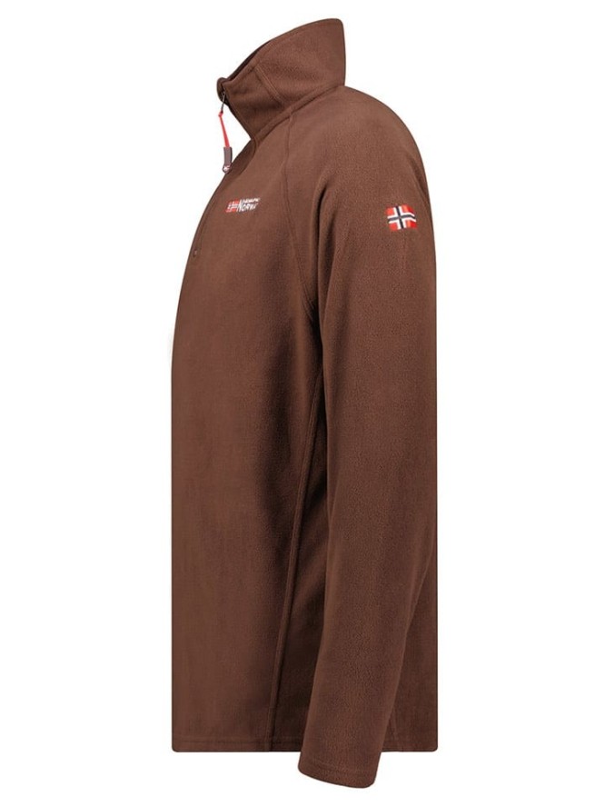 Geographical Norway Bluza polarowa "Tug" w kolorze brązowym rozmiar: S