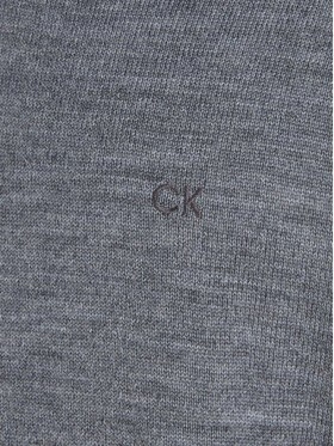 Calvin Klein Sweter K10K110423 Szary Slim Fit