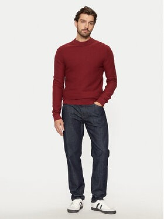 Selected Homme Sweter Tion 16095640 Czerwony Regular Fit