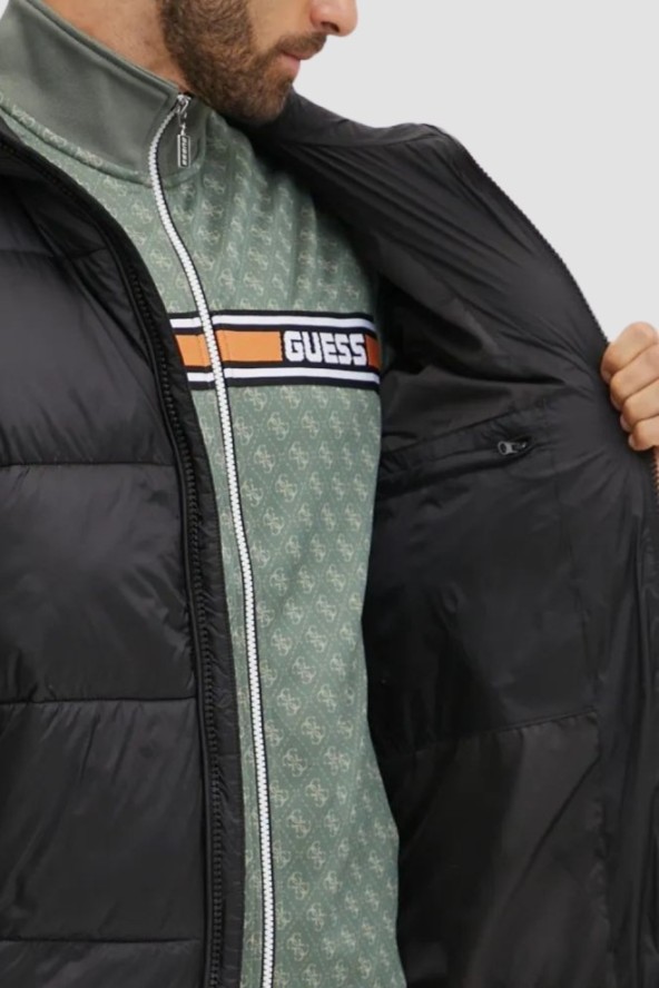 GUESS Czarna kurtka męska Arlo Padded Jacket