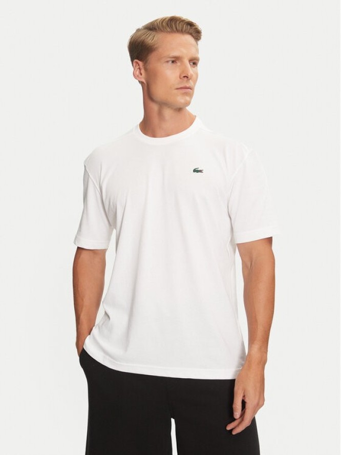 Lacoste T-Shirt TH7618 Biały Regular Fit