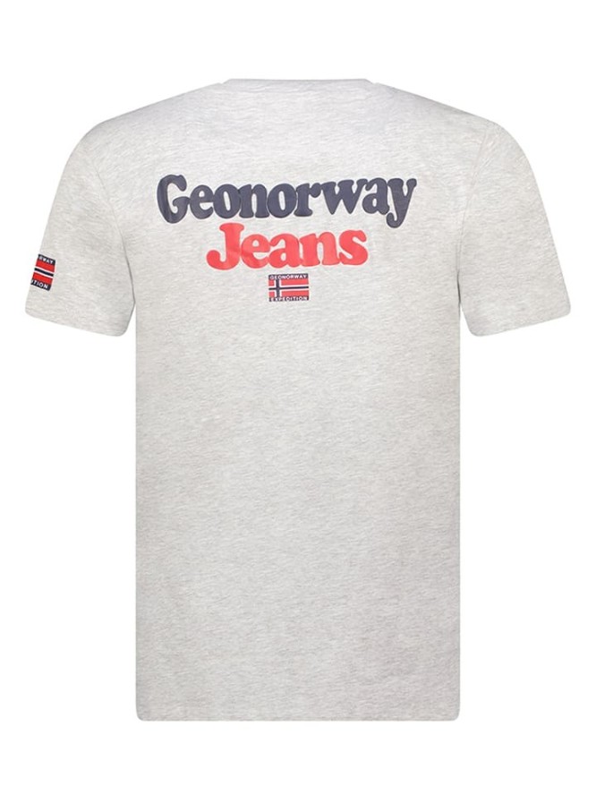 Geographical Norway Koszulka w kolorze szarym rozmiar: XL
