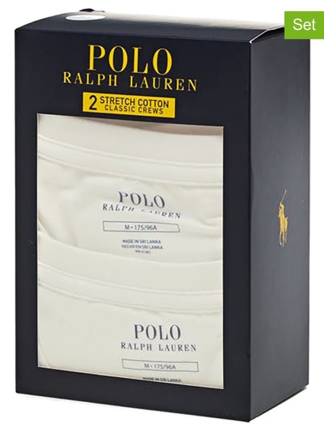 POLO RALPH LAUREN Koszulki (2 szt.) w kolorze białym rozmiar: M