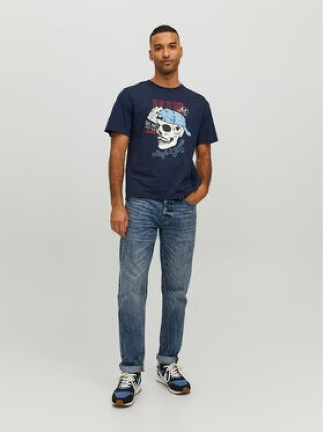 Jack&Jones T-Shirt Roxbury 12227779 Granatowy Regular Fit