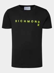 Richmond X T-Shirt Aaron UMP24004TS Czarny Regular Fit