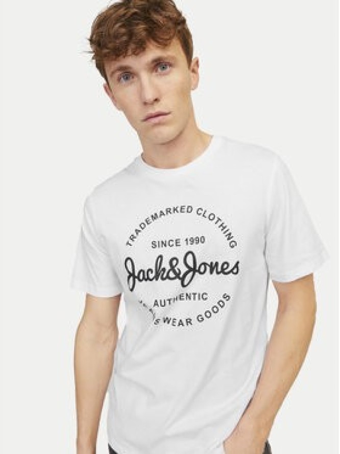 Jack&Jones T-Shirt Forest 12247972 Biały Standard Fit