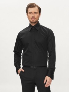 KARL LAGERFELD Koszula 605008 Czarny Slim Fit