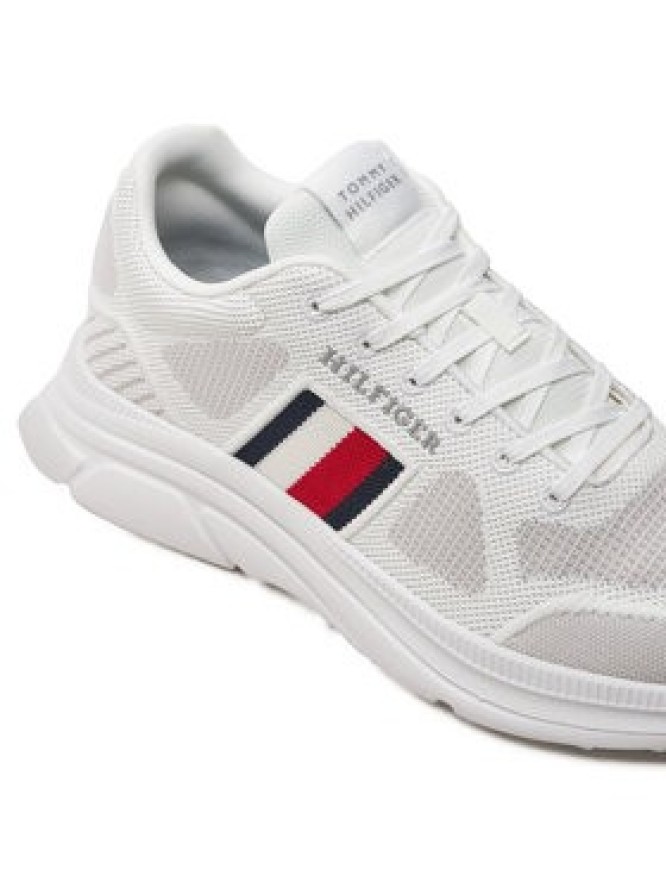 Tommy Hilfiger Sneakersy Modern Runner Knit Evo Ess FM0FM05245 Biały