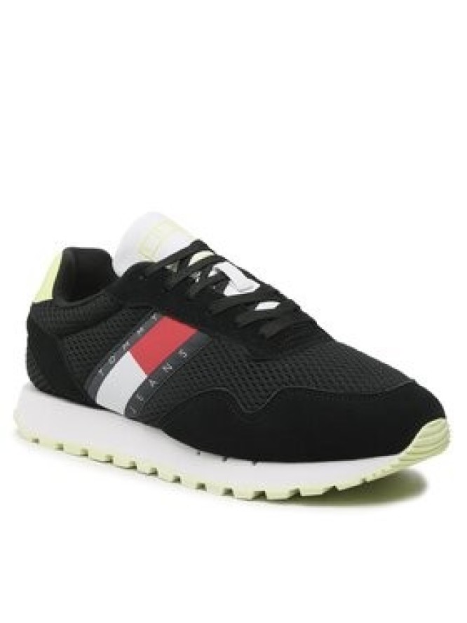 Tommy Jeans Sneakersy Retro Runner Mesh EM0EM01172 Czarny