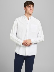 Jack&Jones Koszula 12182486 Biały Slim Fit