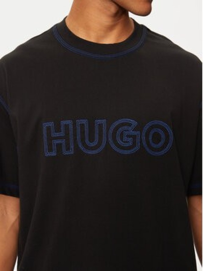 Hugo T-Shirt Nitlogo 50521686 Czarny Loose Fit