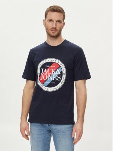 Jack&Jones T-Shirt Loof 12248624 Granatowy Standard Fit